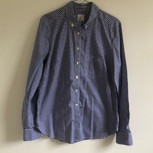 Classic Blue Plaid Button Down